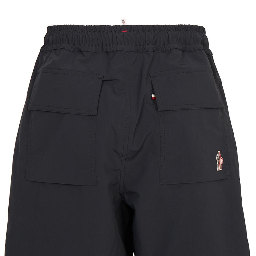 Moncler Men's Black Cropped Shorts