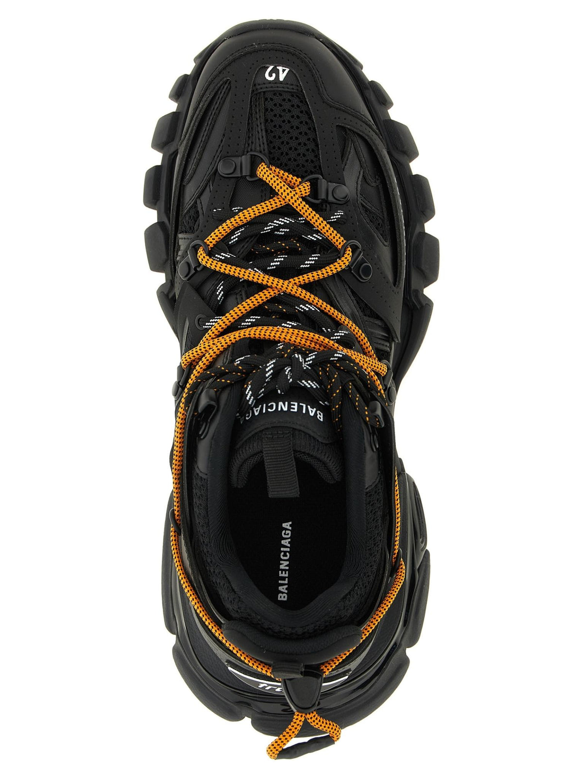 BALENCIAGA Black Leather Low Top Sneakers