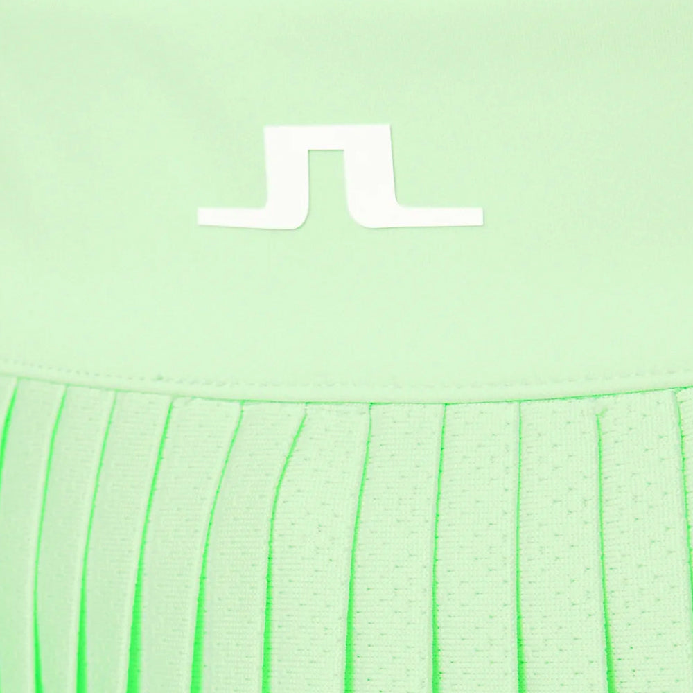 J LINDEBERG Patina Green Vinks Logo Mini Skirt