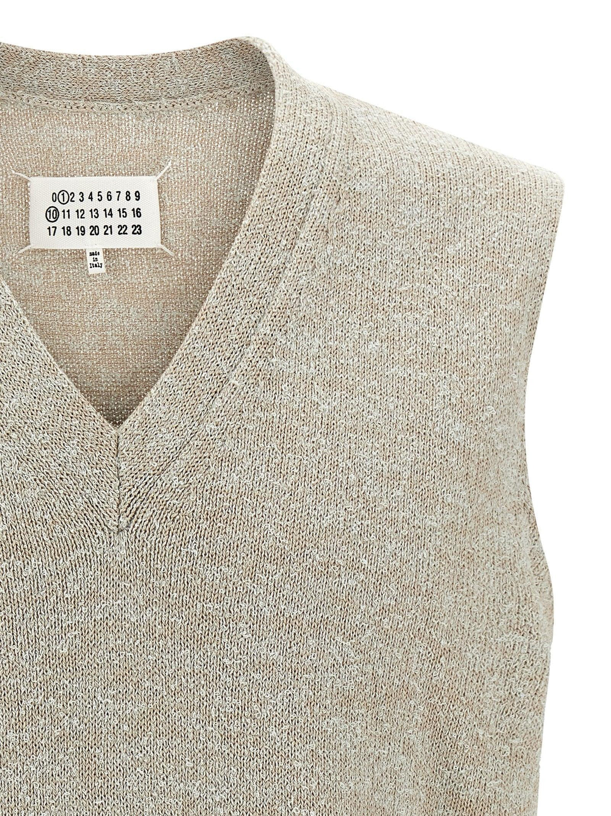 Maison Margiela Black Wool Knit Vest