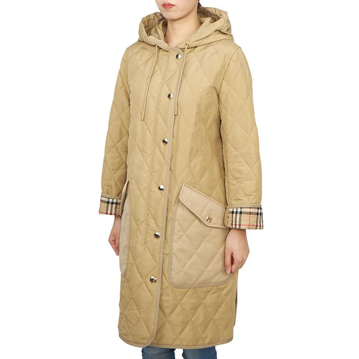 BURBERRY Quilted Down Puffer Coat Women ROXBY 8096352 A7026