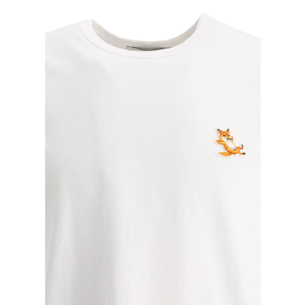 Maison Kitsune Relaxed Fox Logo T-Shirt Women’s White Cotton