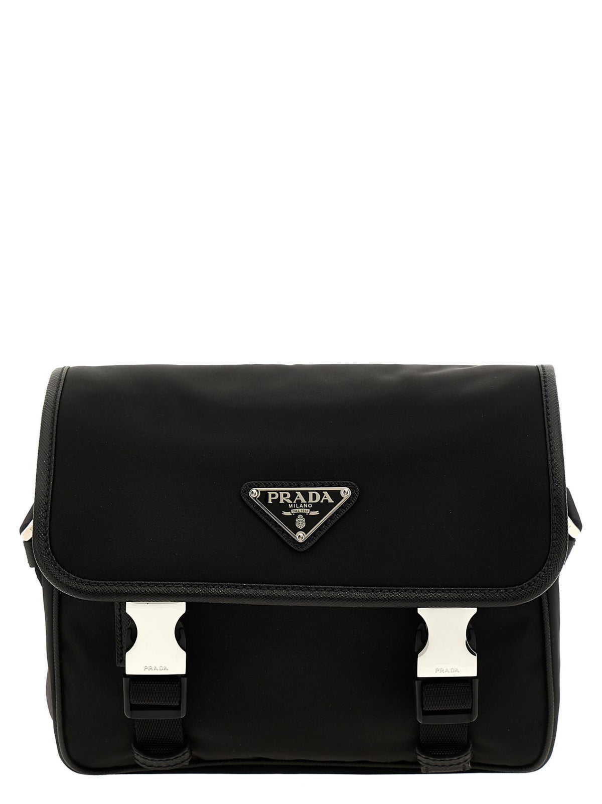 PRADA Black Nylon Crossbody Bag