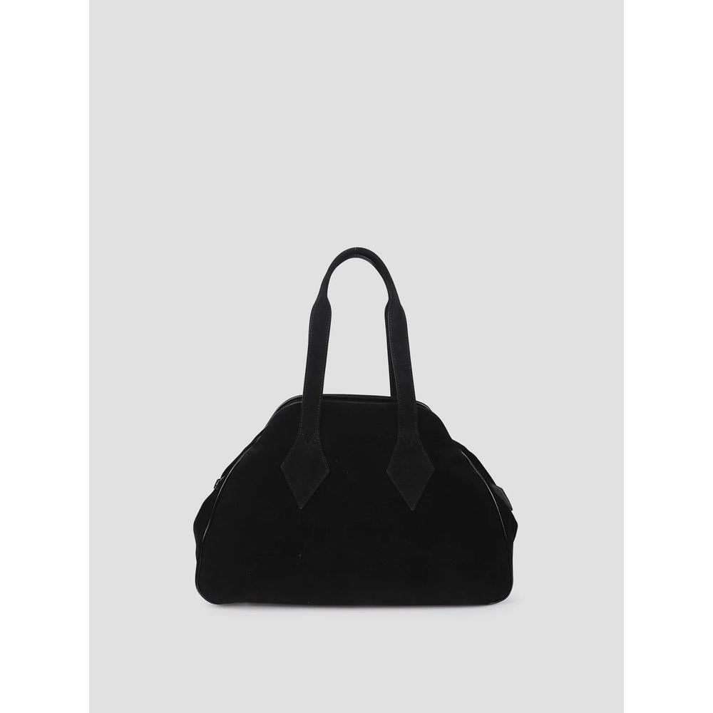 Vivienne Westwood Black Leather Yasmin Large Tote Bag