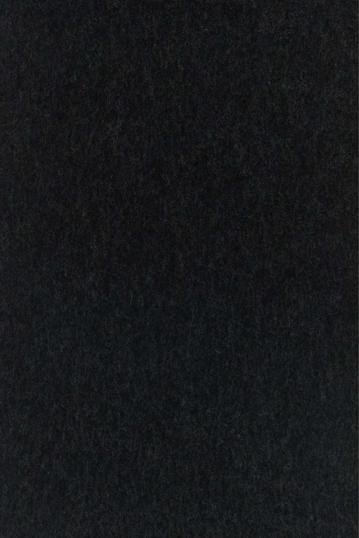 Maison Kitsune Wool Scarf Navy Blue