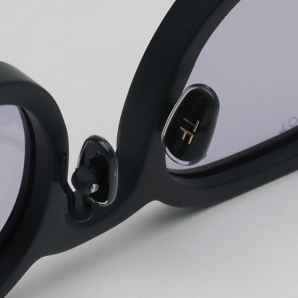 TOM FORD Matte Black Acetate Asian Fit Sunglasses Light Purple Lens TF1151D 02Y