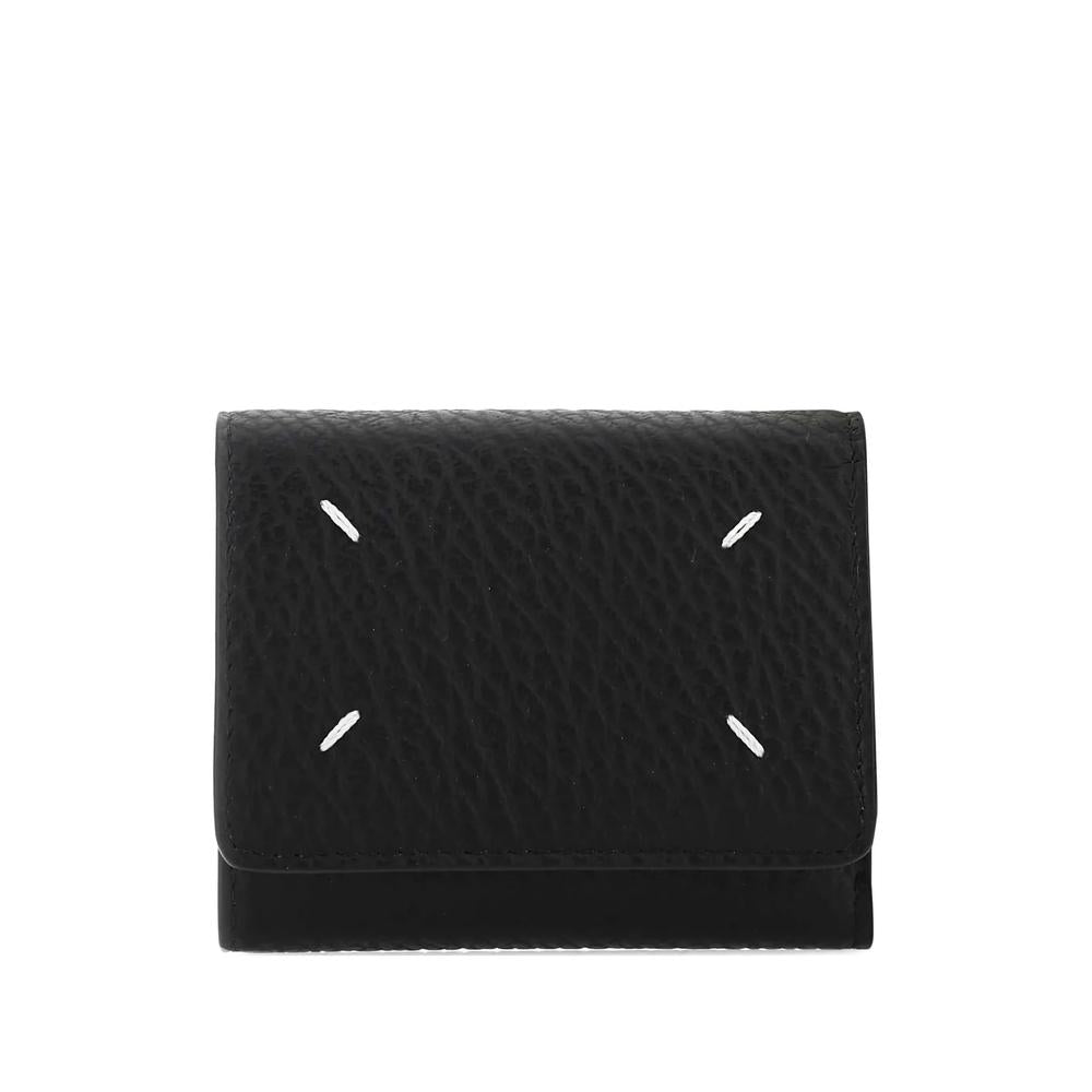 Maison Margiela Black Leather Bifold Medium Wallet
