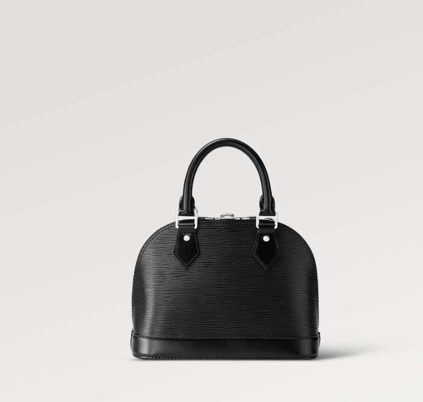 Louis Vuitton Epi Leather Alma BB Tote Bag Black