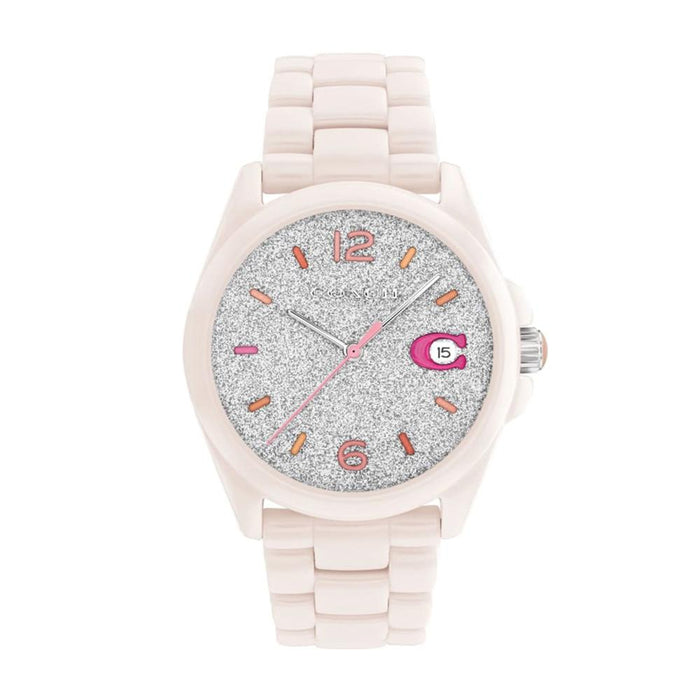 Coach Pink Ceramic Grayson Women’s Watch 14503939