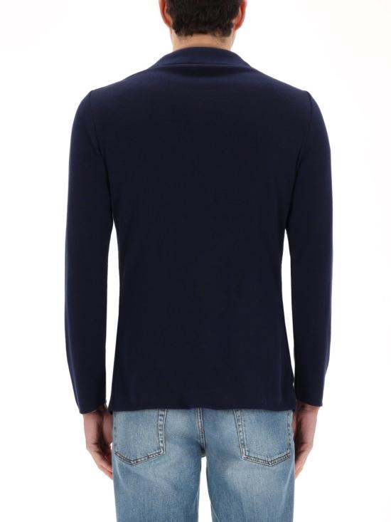 LARDINI Blue Wool Blend Single-Breasted Men’s Jacket CNLJM70 CN6600