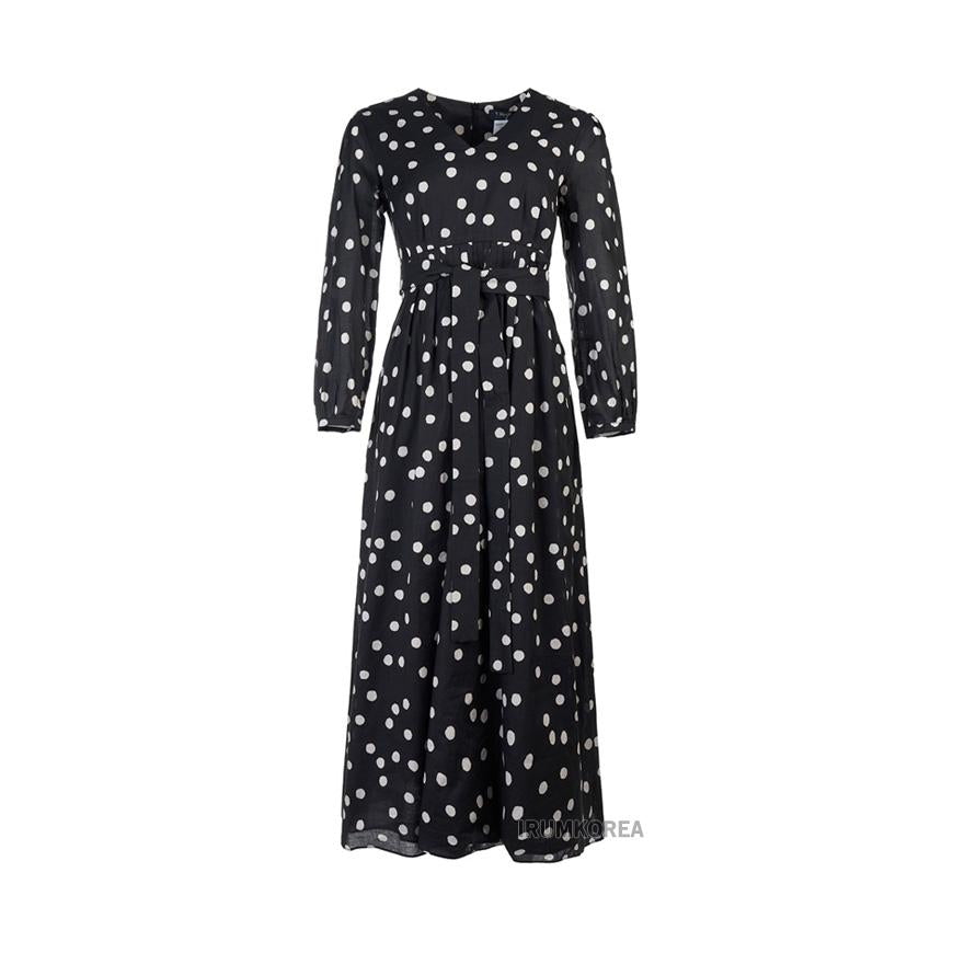 Max Mara LEILA Cotton Long Dress Women Beige