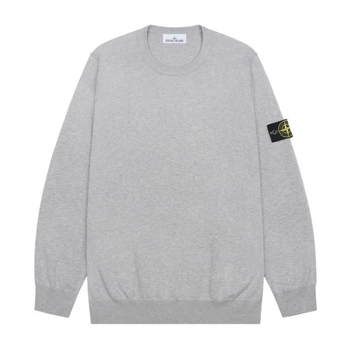 STONE ISLAND Soft Organic Cotton Crewneck Sweatshirt for Men