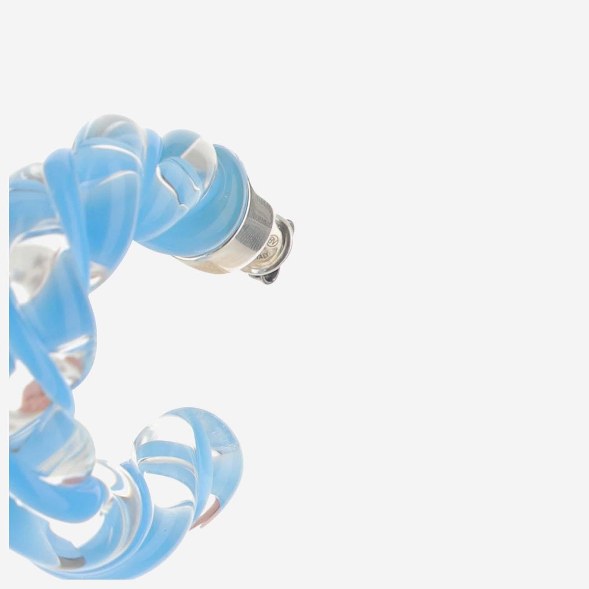 Bottega Veneta Silver-Tone Twisted Hoop Earrings