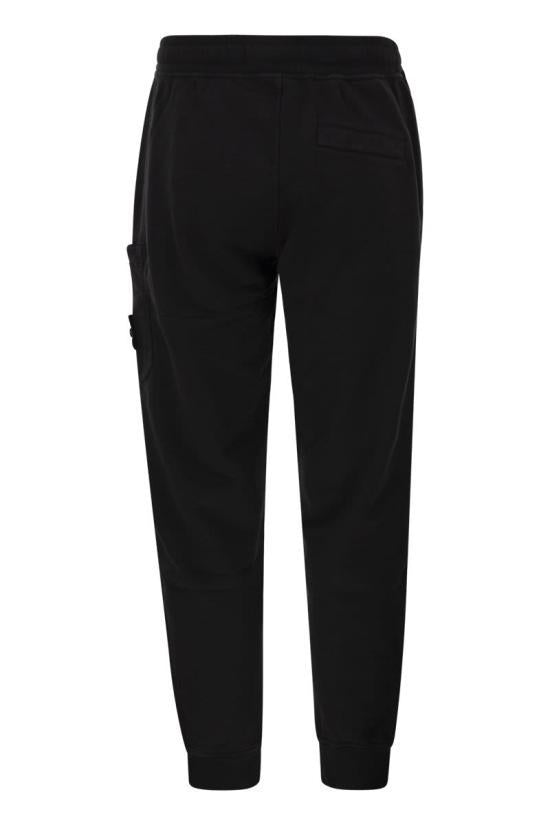 STONE ISLAND Logo Patch Jogger Sweatpants 6200021 S0051 V0029 BLACK DOM