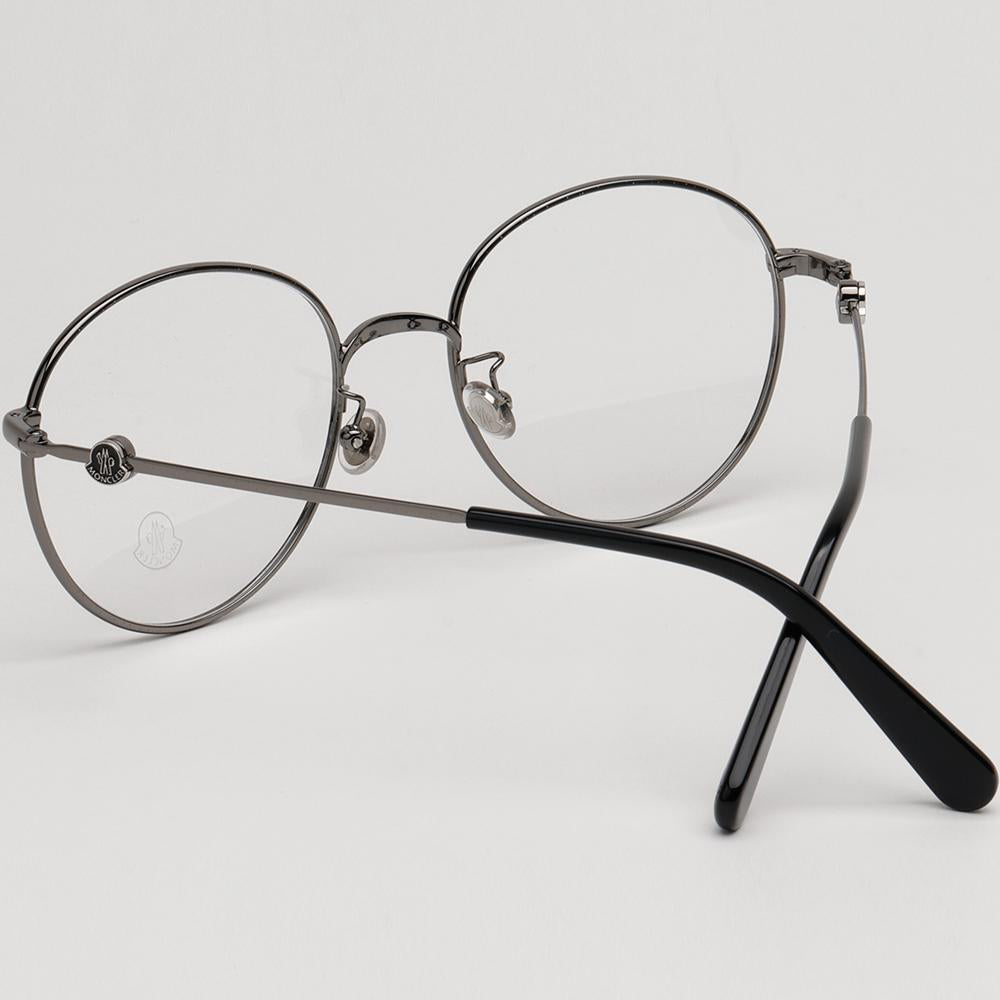 Moncler Round Metal Eyeglass Frame ML5138D 008 Retro Fashion
