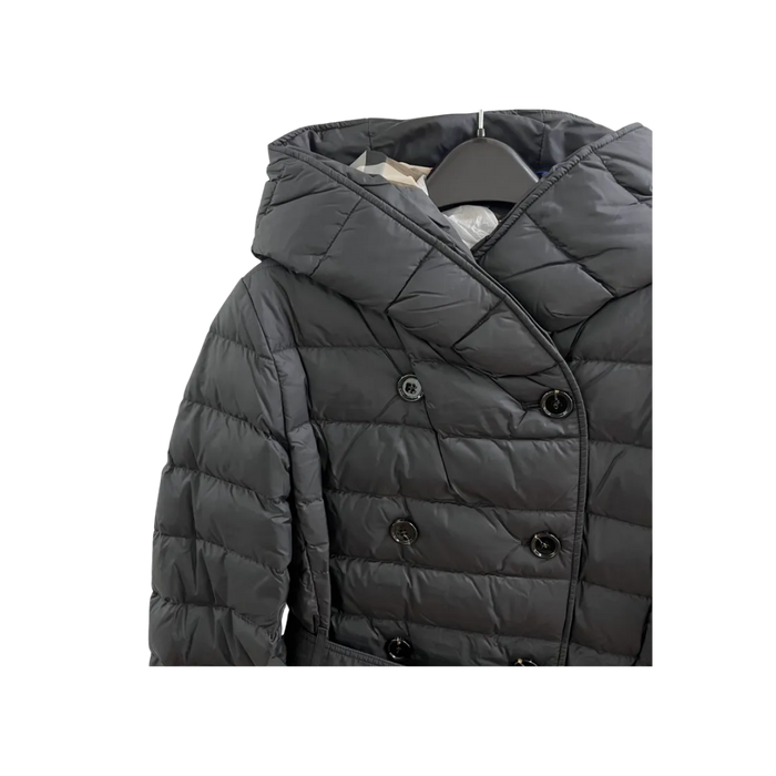 BURBERRY Witley Belted Long Down Puffer Coat Women Black 8105208