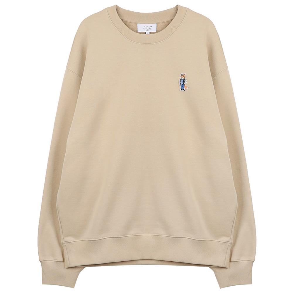 Maison Kitsune Dressed Fox Comfort Sweatshirt Men’s Navy Cotton PM00310 KM0341