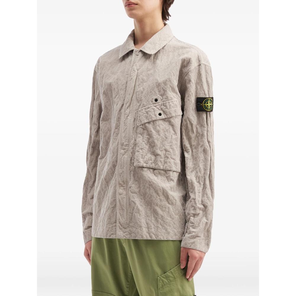 STONE ISLAND Wrinkle Corduroy Men’s Shirt Jacket