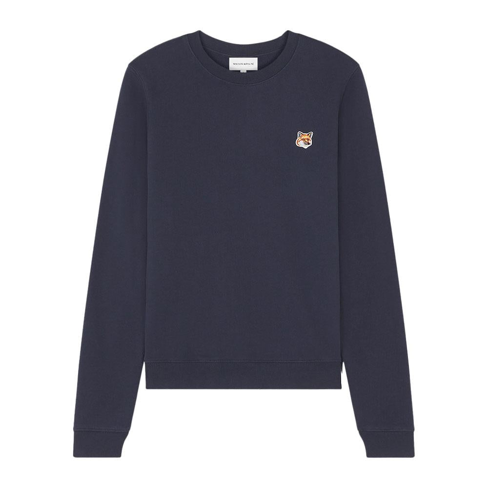 Maison Kitsune Fox Head Women’s Sweatshirt Black Navy Gray LW00302KM0001