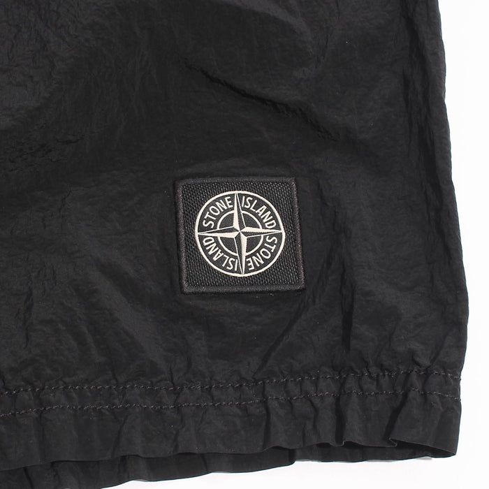 STONE ISLAND Nylon Metal Swim Shorts Black Men's