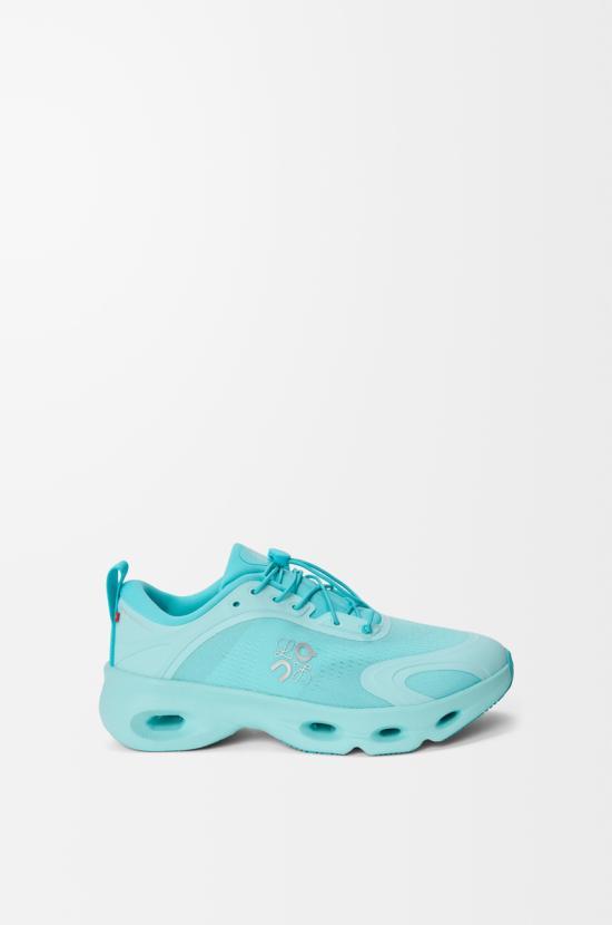 LOEWE Turquoise Leather Low-Top Sneakers L929282 X385150