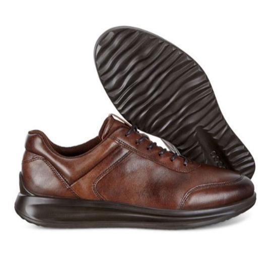 ecco Men’s Leather Sneakers 20712401482 COCOA BROWN DOM