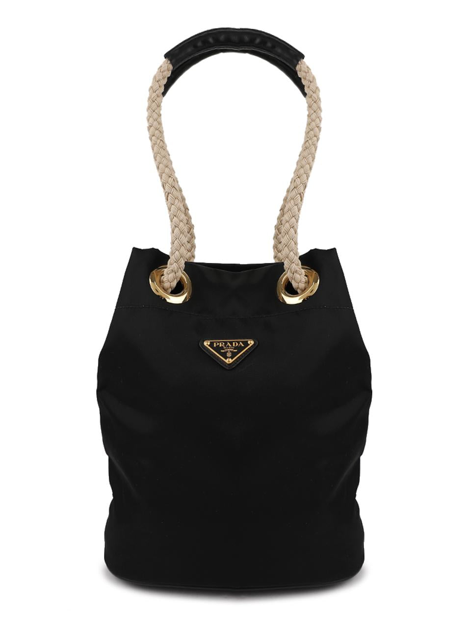 PRADA Re-Nylon Mariner Small Bucket Bag Black Shoulder Bag