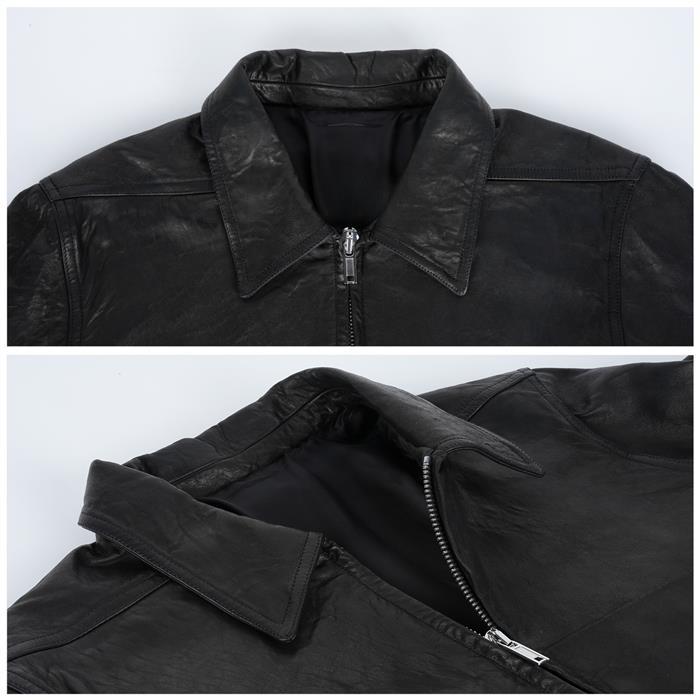 Rick Owens Brad Leather Zip Jacket RU01E5764 LNV 09