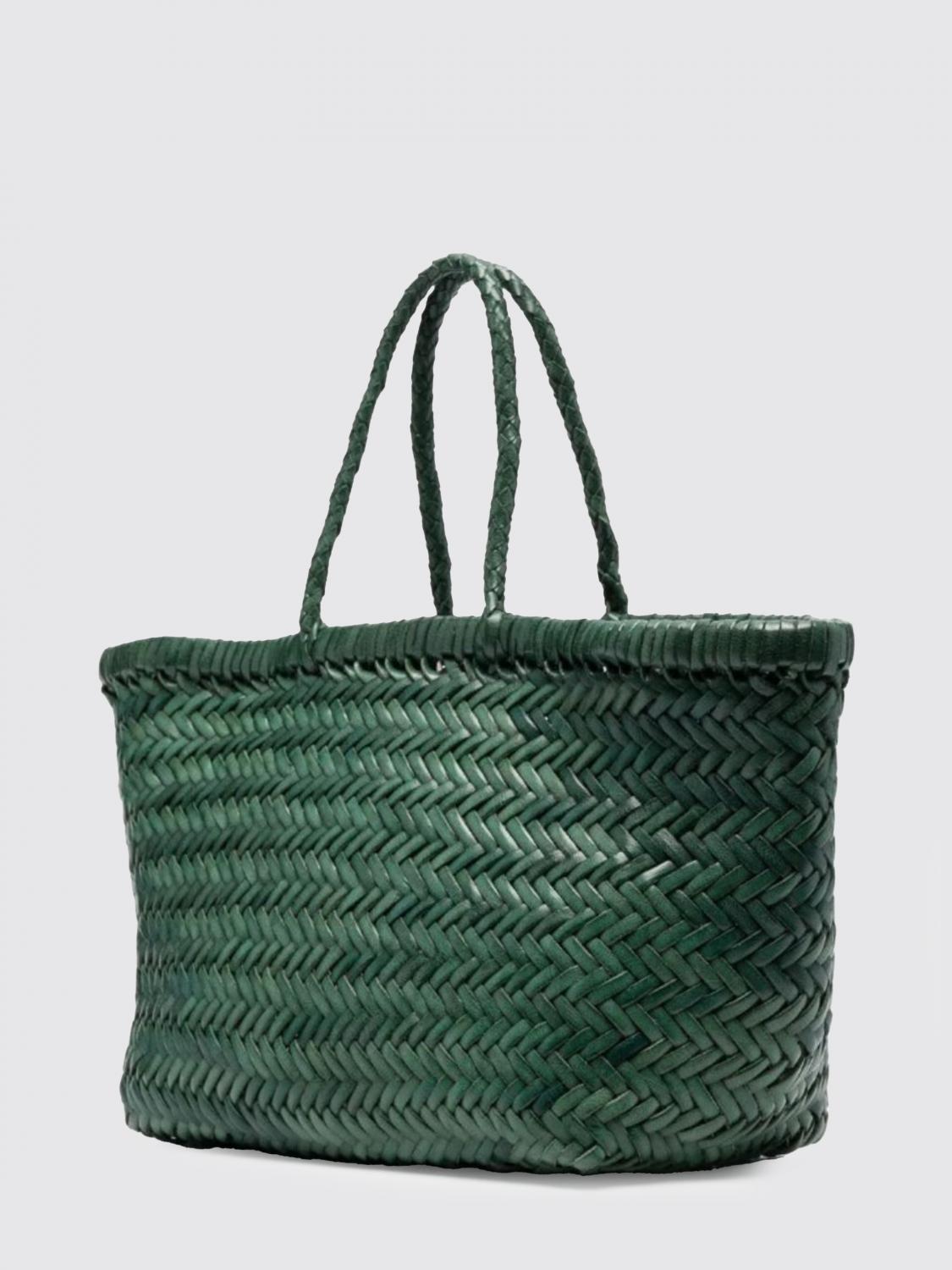 Dragon Diffusion Forest Leather Woven Tote Bag