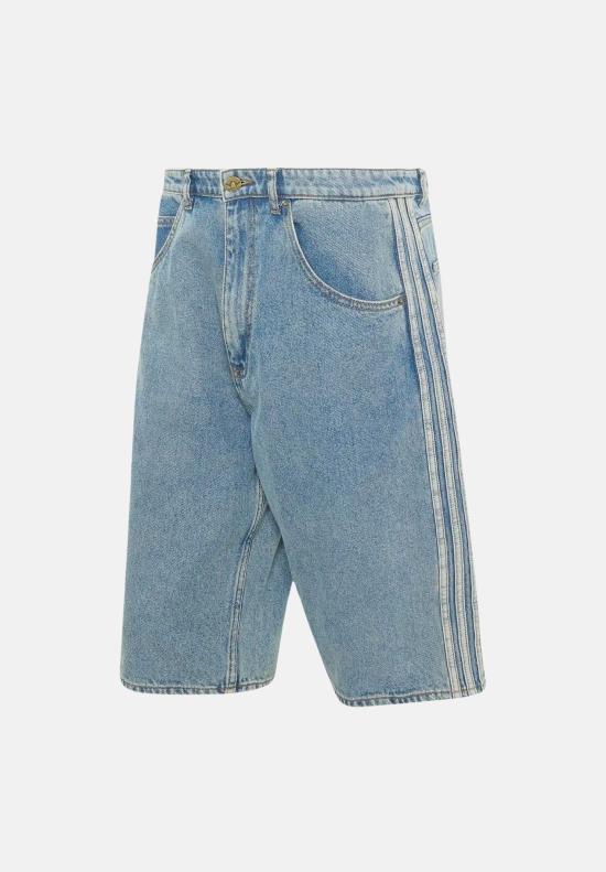 Adidas Men’s Short Pants Black Athletic Shorts KS4975 WORN BLUE DENIM DOM