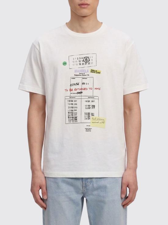 MM6 Maison Margiela Short Sleeve T-Shirt SH0GC0070 M20170 101 WHITE DOM