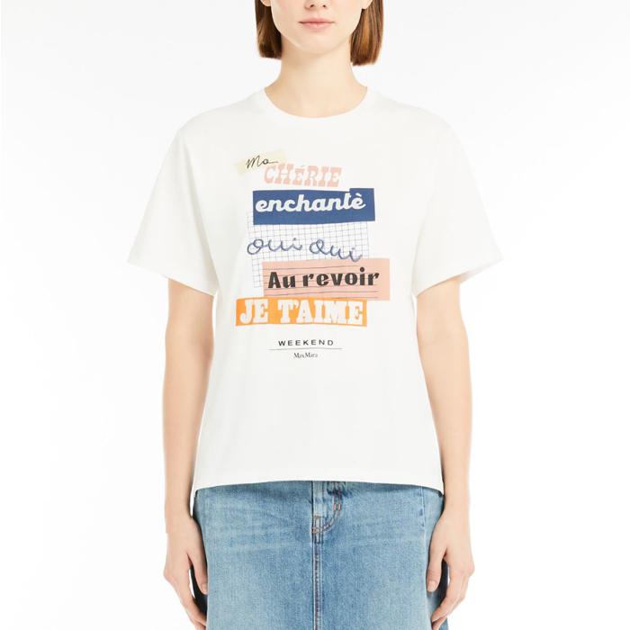 Max Mara CABINA Print Short Sleeve T-Shirt 008
