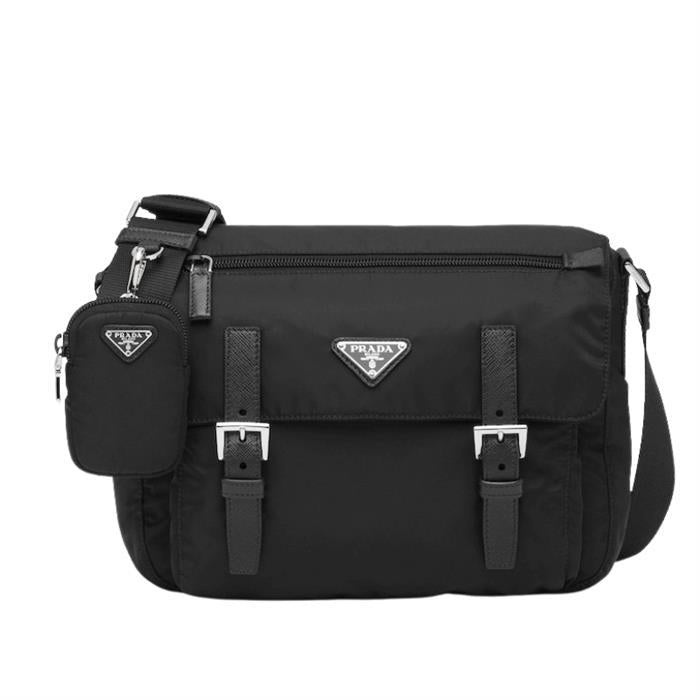 PRADA Re-Nylon Shoulder Bag Black