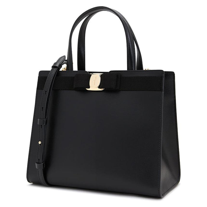 Ferragamo Vara Bow Women's Tote Bag I290 NERO 0734058
