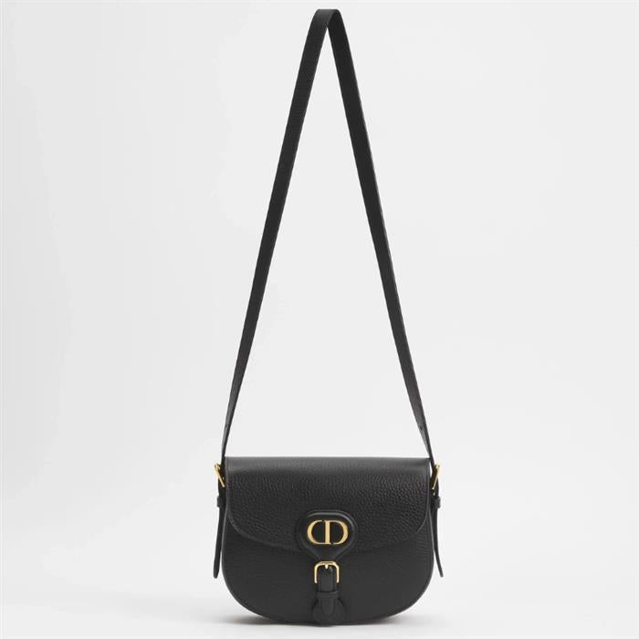 DIOR Bobby Medium Shoulder Bag Black Leather