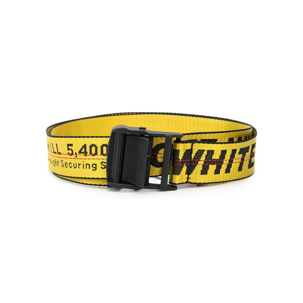 OFF WHITE Industrial Logo Belt Yellow OMRB039 R2064 7001 6000