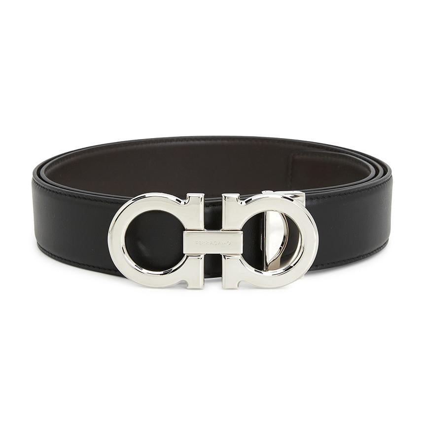 Ferragamo Gancini Men’s Reversible Leather Belt Pre-Cut 67 9710 014 0686671