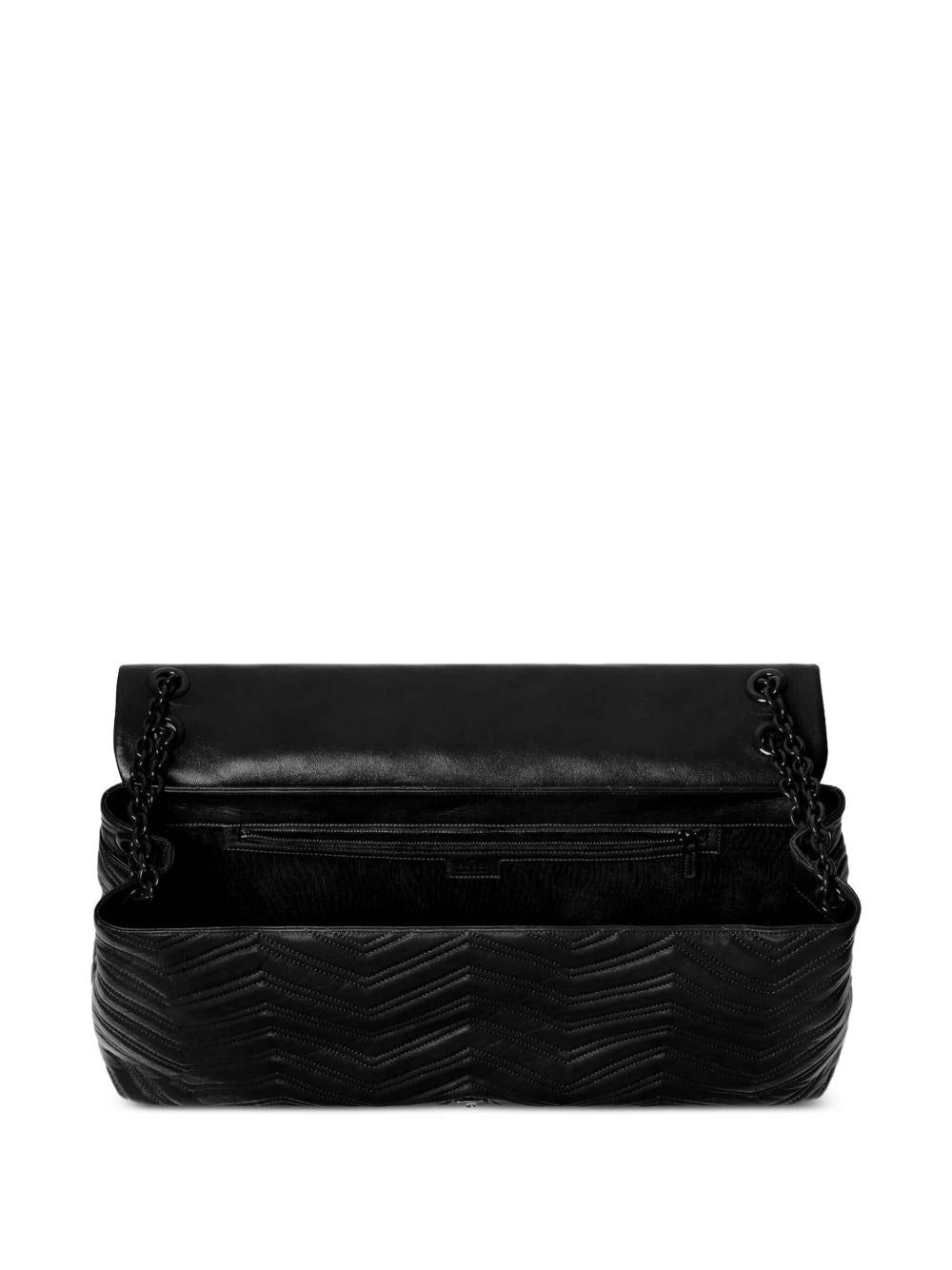 GUCCI Black Leather Shoulder Bag