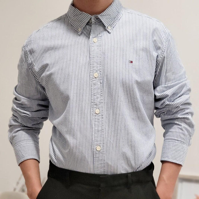 TOMMY HILFIGER Unisex Oxford Long Sleeve Shirt