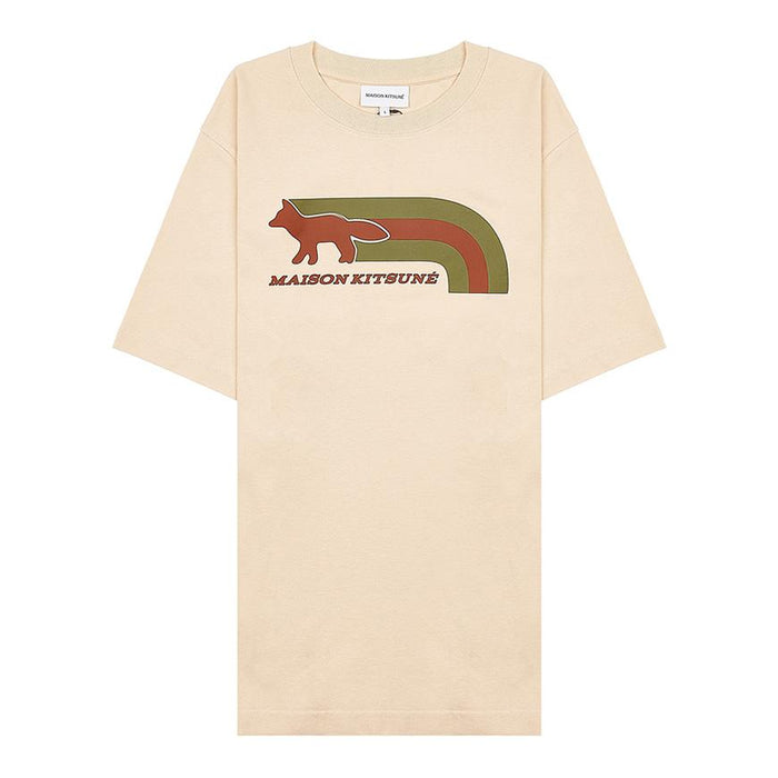 Maison Kitsune Flash Fox Comfort T-Shirt Navy Men’s