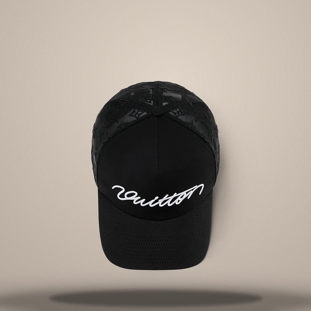 Louis Vuitton Signature Mesh Cap Hat Size L 60cm M5390