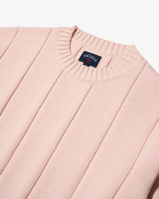 Noah Round Neck Knit Sweater for Men NOAU261MRST022PI PALE PINK DOM