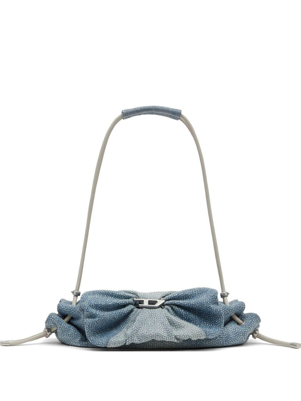 DIESEL Leather Shoulder Bag Black