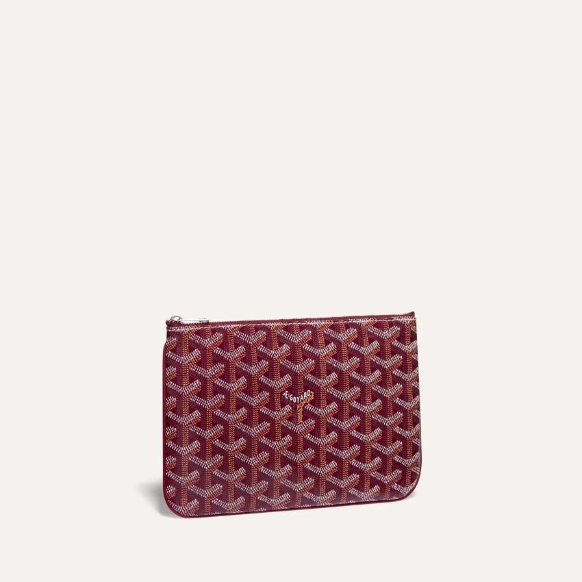 GOYARD Burgundy Leather Senat PM Women’s Clutch SENAT2PMLTY33CL33P
