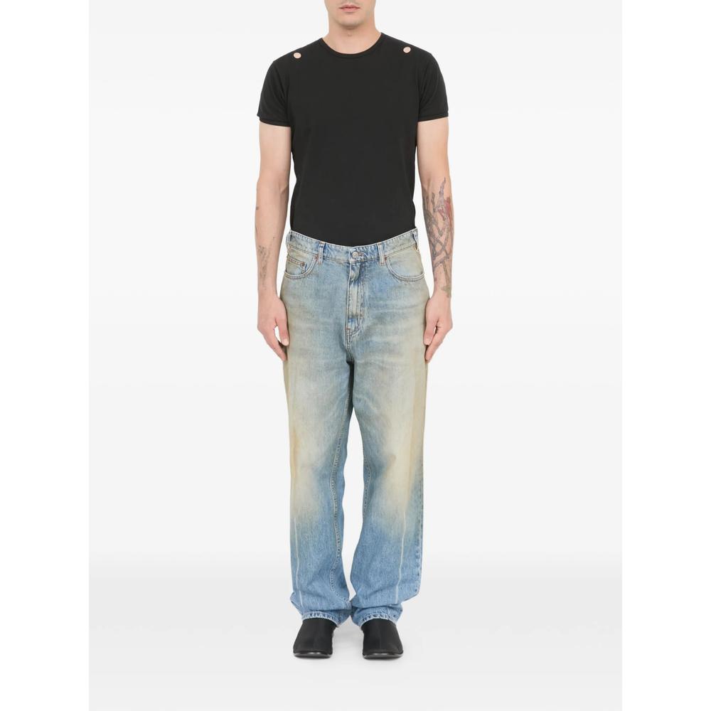 Maison Margiela Gray Cotton Straight-Leg Denim Jeans Men