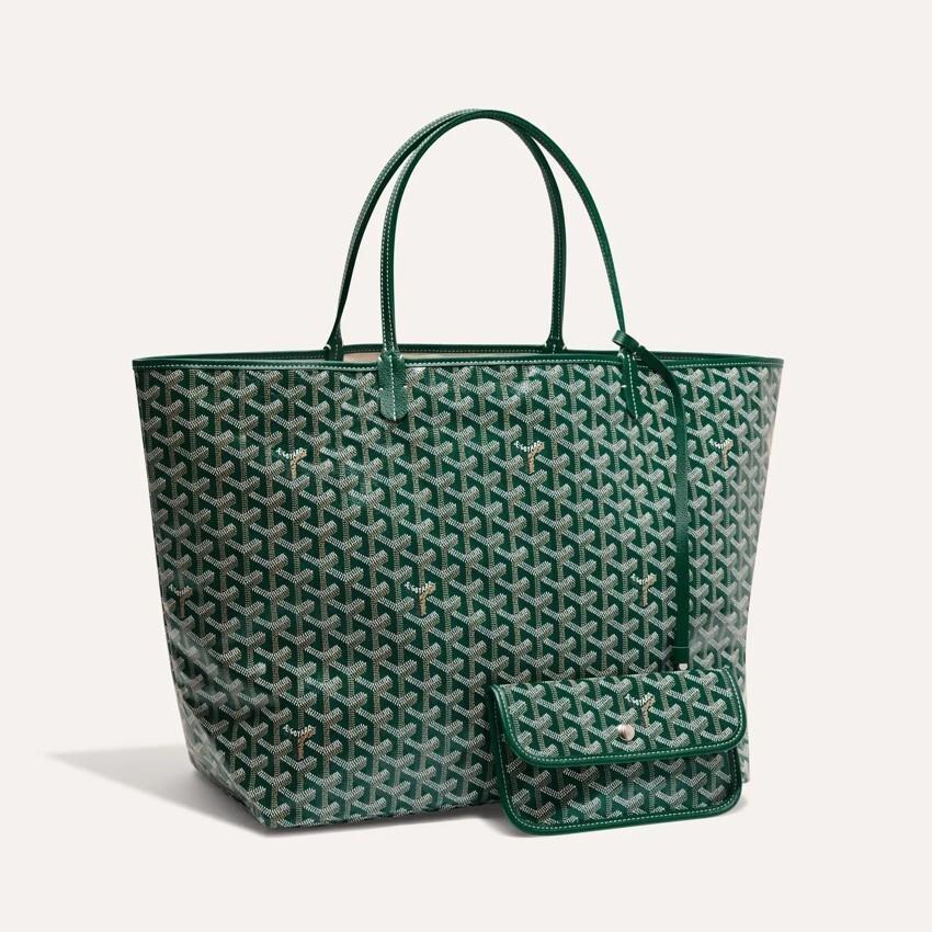 GOYARD Saint Louis GM Green Tote Bag for Women