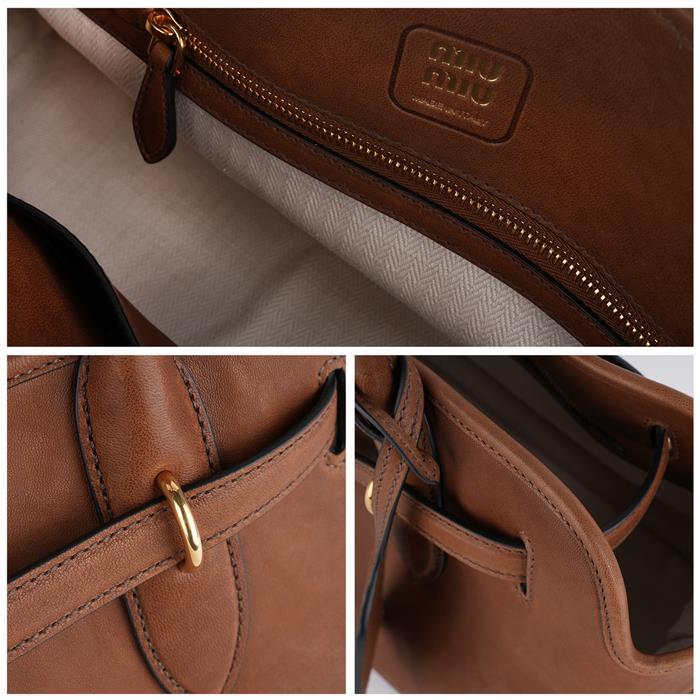 Miu Miu Avantgarde Nappa Large Tote Bag 5BG310 2BBL F0316