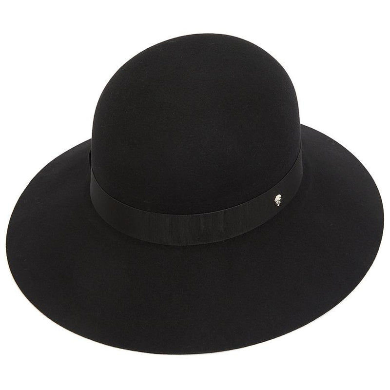 HELEN KAMINSKI Black Leather Leta Cap