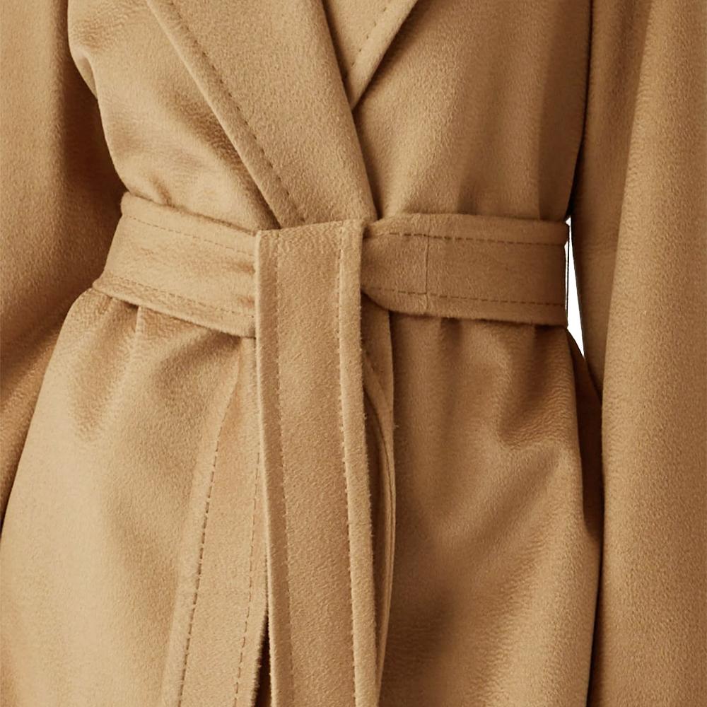 Max Mara TIGRE Belted Wool Coat Camel