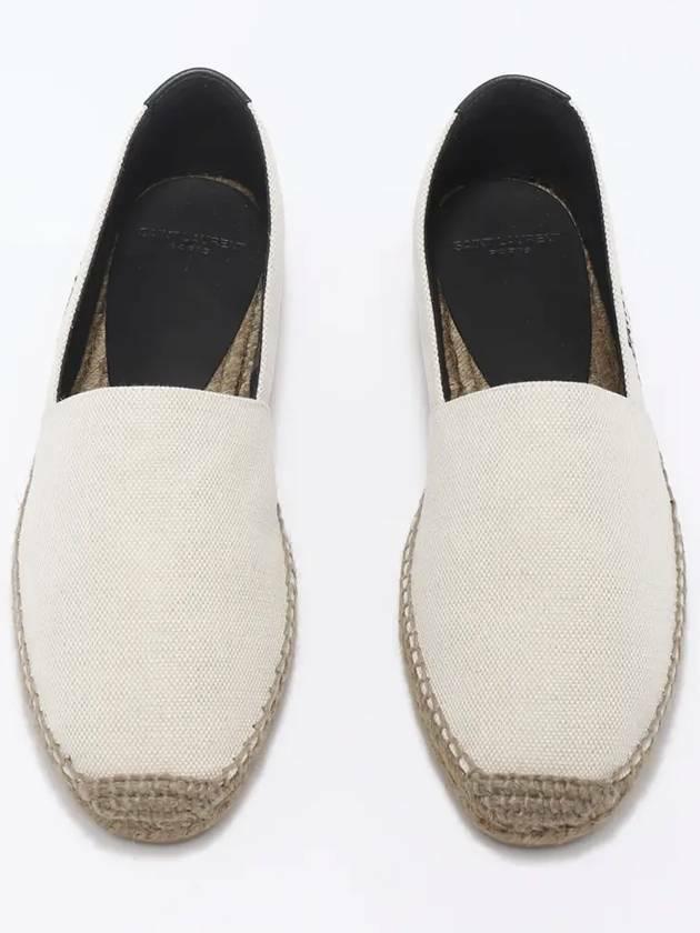 Saint Laurent Embroidered Logo Espadrille Slip-On Loafers